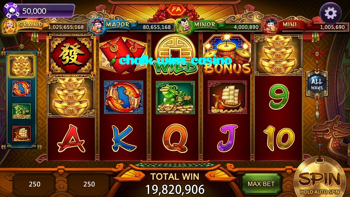chalk wins casino casino presented on mobile device in Pakistan with slots and live games